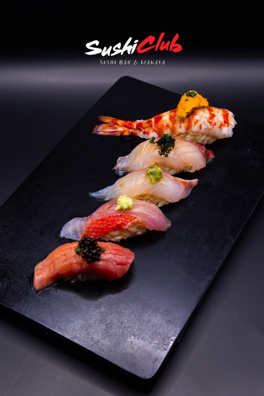 Sushi Club Izakaya signature nigiri platter